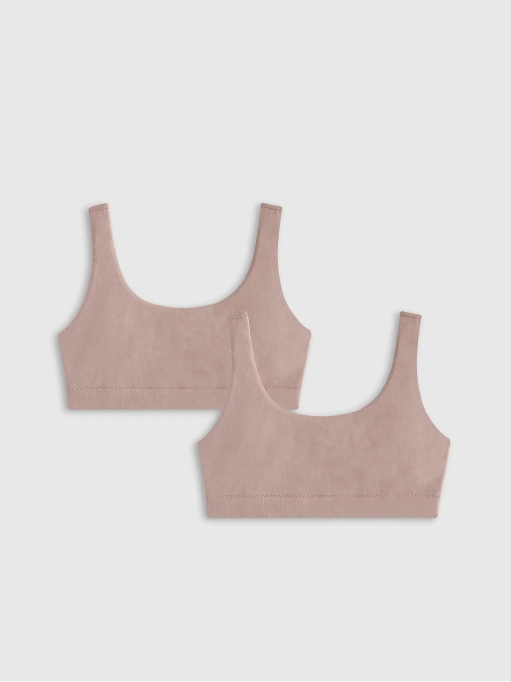 Nwot Quince Pack Of 2 Organic Cotton Tank Bralette Large 0334